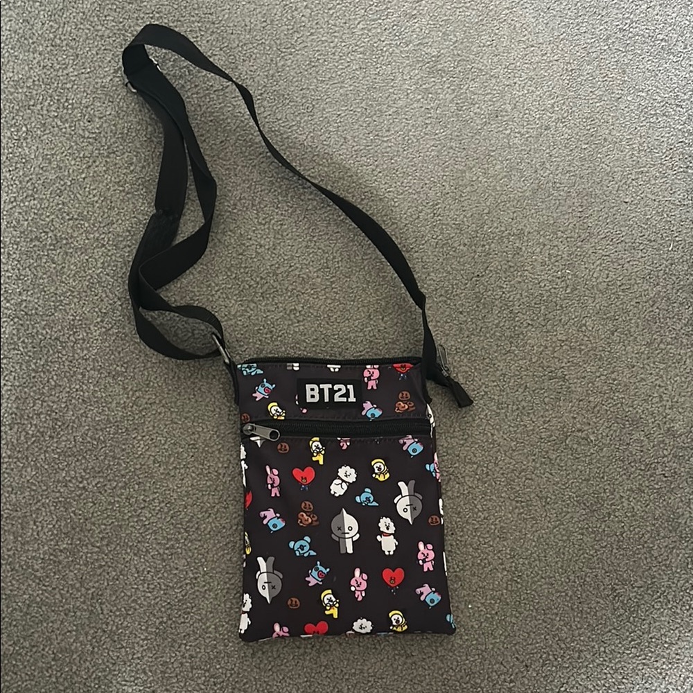 BT21 Black Crossbody Bag